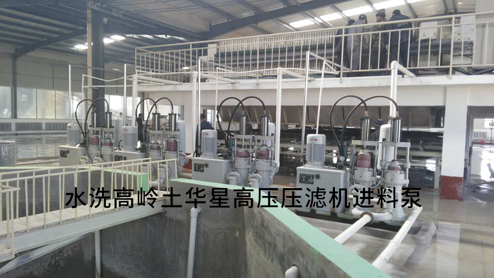 水洗高嶺土高壓壓濾機(jī)進(jìn)料泵